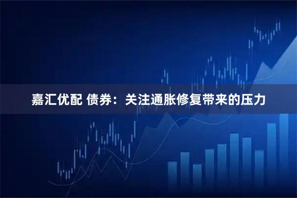 嘉汇优配 债券：关注通胀修复带来的压力