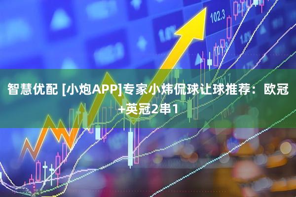 智慧优配 [小炮APP]专家小炜侃球让球推荐：欧冠+英冠2串1