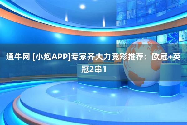 通牛网 [小炮APP]专家齐大力竞彩推荐：欧冠+英冠2串1