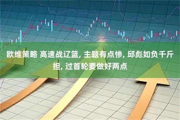 欧维策略 高速战辽篮, 主题有点惨, 邱彪如负千斤担, 过首轮要做好两点